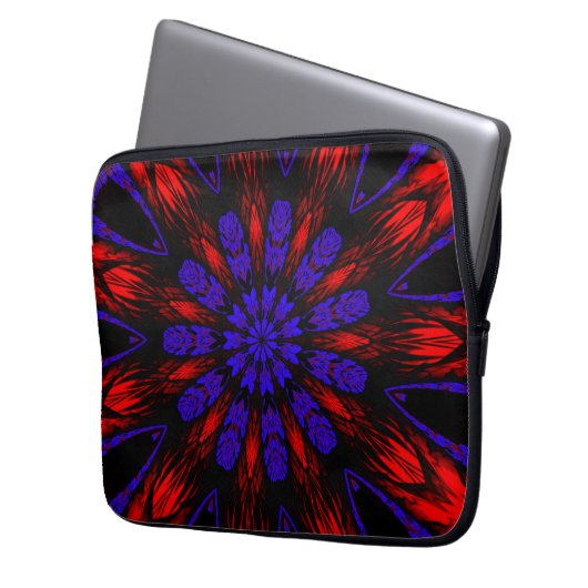 Mandala Southwestern Hippie Boho Chic Bohemisch Laptopschutzhülle (Vorderseite Links)