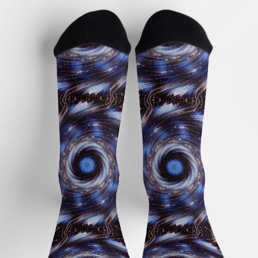 Mandala Space Art Funky Socks Socken (Oben)