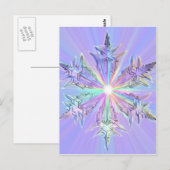 Mandala Sparkle Briefmarke Postkarte (Vorne/Hinten)