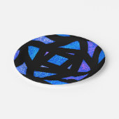 Mandala Sparkles Pappteller (Schrägansicht)