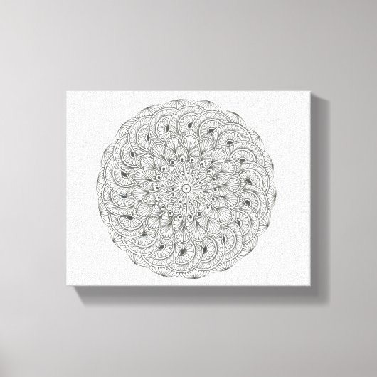 Mandala Sphere Leinwanddruck (Vorderseite)