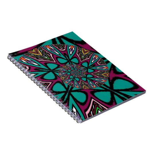 Mandala Spiral Design Notizblock (Rechte Seite)