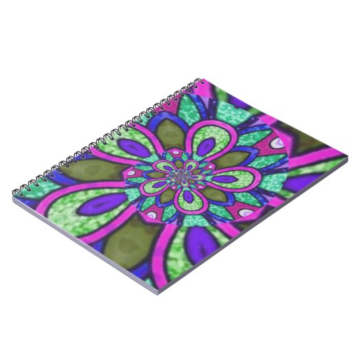 Mandala-Spirale Notizblock (Linke Seite)