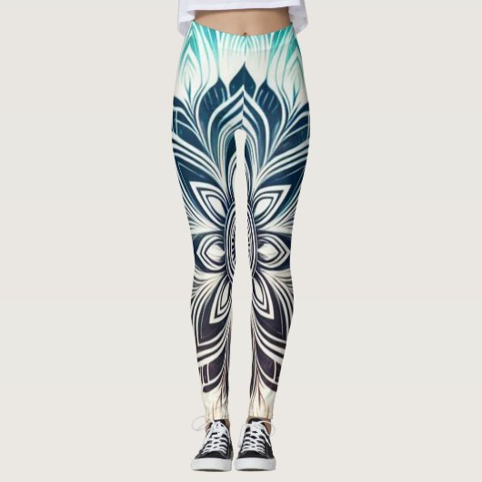 Mandala Spirit Art Leggings (Vorderseite)
