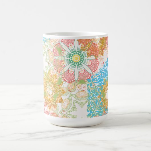Mandala Spring Colors Tasse (Mittel)