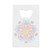 Mandala Sprite Burst Geldbeutel Flaschenöffner (Vorderseite)