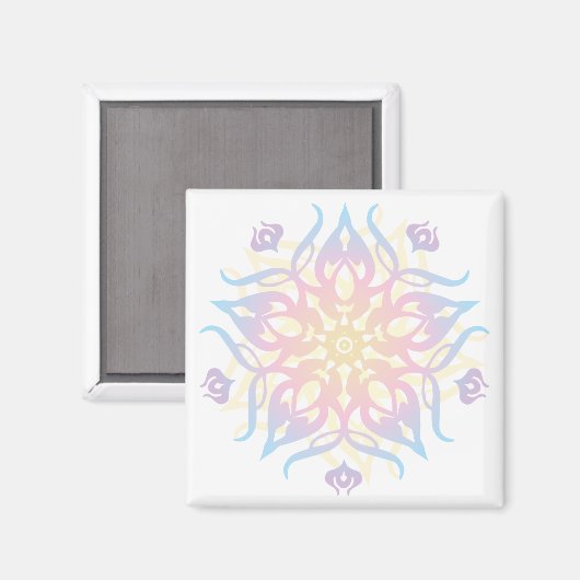 Mandala Sprite Burst Magnet (Vorderseite/Rückseite)