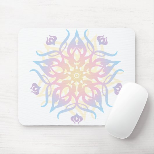 Mandala Sprite Burst Mousepad (Mit Mouse)