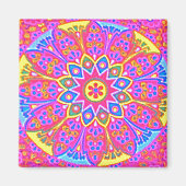 Mandala Square Magnet (Vorne)