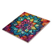 Mandala Stained Glass  Fliese (Seite)