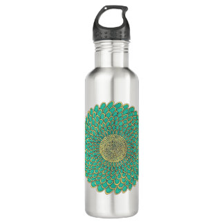 Mandala stainless steel water bottle  edelstahlflasche