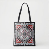 Mandala Stammes Nouveau Tasche (Vorderseite)