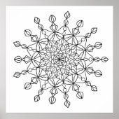 Mandala Star Coloring Poster (Vorne)