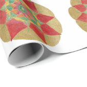 Mandala Star Handgemalt Wrapping Paper Geschenkpapier (Rolleneckpunkt)