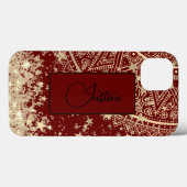 Mandala & Stars verzaubern auf Personalisiertem Ro Case-Mate iPhone Hülle (Rückseite (Horizontal))