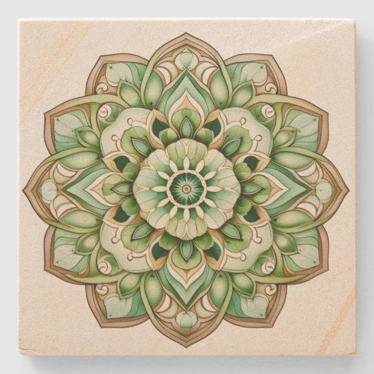 Mandala Steinuntersetzer (Vorderseite)