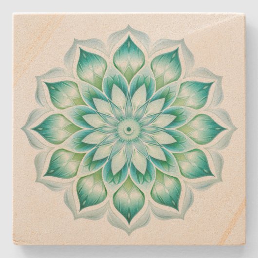 Mandala Steinuntersetzer (Vorderseite)