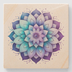 Mandala Steinuntersetzer