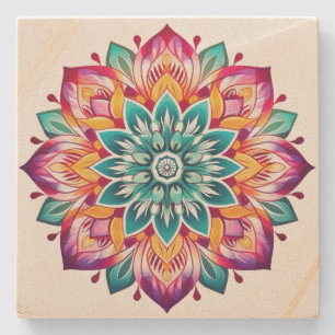 Mandala Steinuntersetzer