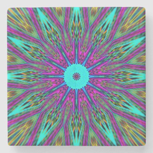 Mandala Steinuntersetzer (Vorderseite)