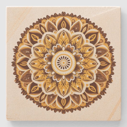 Mandala Steinuntersetzer (Vorderseite)