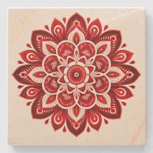 Mandala Steinuntersetzer (Vorderseite)