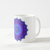 Mandala-Stern in blau Kaffeetasse (VorderseiteRechts)