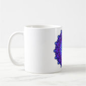 Mandala-Stern in blau Kaffeetasse (Links)