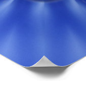 Mandala-Stern in blau | Königliche Blume Poster (Ecke)