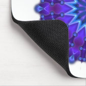 Mandala-Stern in blau Mousepad (Ecke)