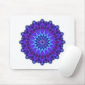 Mandala-Stern in blau Mousepad (Mit Mouse)