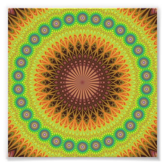 Mandala-Sternkreis Fotodruck (Vorne)