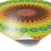 Mandala-Sternkreis Fotodruck (Ecke)