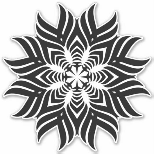 Mandala-Sticker Aufkleber (Vorderseite)
