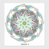Mandala-Sticker Aufkleber (Blatt)