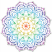 Mandala-Sticker Aufkleber (Vorderseite)