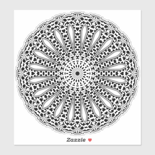 Mandala-Sticker Aufkleber (Blatt)