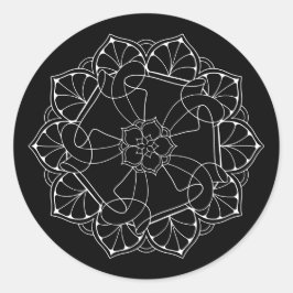 Mandala-Sticker Runder Aufkleber