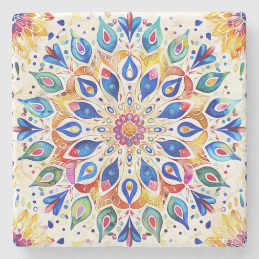 Mandala Stone Untersetzer (Vorderseite)