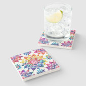 Mandala Stone Untersetzer (Seitenansicht)