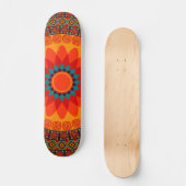 Mandala Style Design #2 Skateboard (Vorderseite)