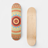 Mandala Style Design #4 Skateboard (Vorderseite)
