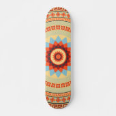 Mandala Style Design #4 Skateboard (Vorne)