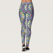 Mandala Style Doodle Art Layers Leggings (Rückseite)