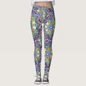 Mandala Style Doodle Art Layers Leggings (Vorderseite)