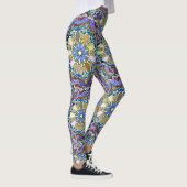 Mandala Style Doodle Art Layers Leggings (Rechts)