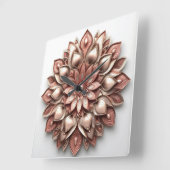 mandala style ornament quadratische wanduhr (Winkel)