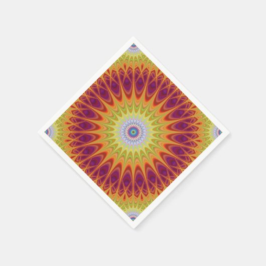 Mandala sun serviette (Ecke)