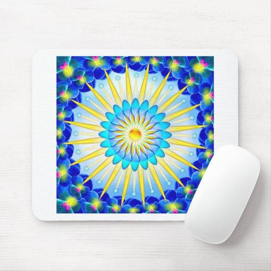 Mandala Sunshine Mousepad (Mit Mouse)