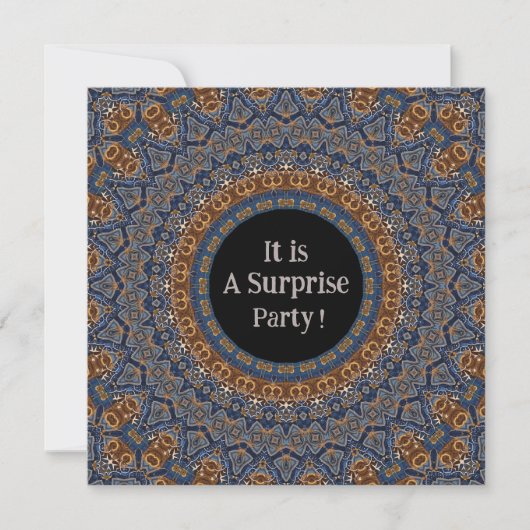 Mandala Surprise Party Einladung (Vorderseite)